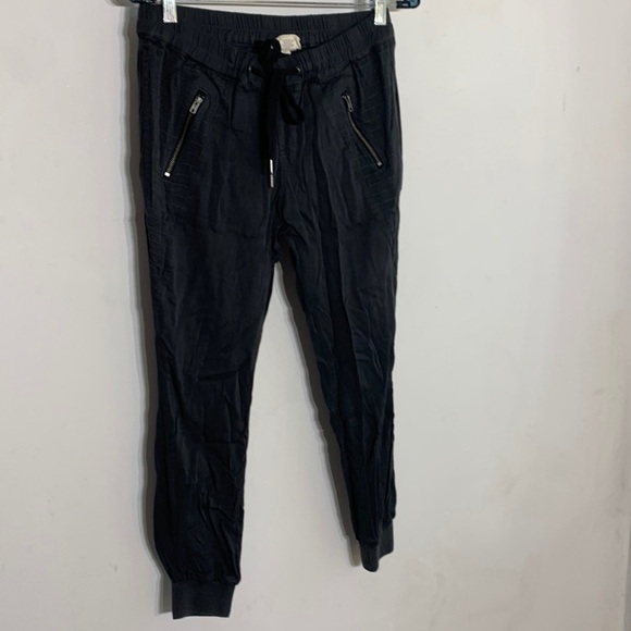 Converse Pants - Converse one star small black Moto Streetwear jogger pants women’s